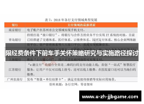 限经费条件下前车手关怀策略研究与实施路径探讨