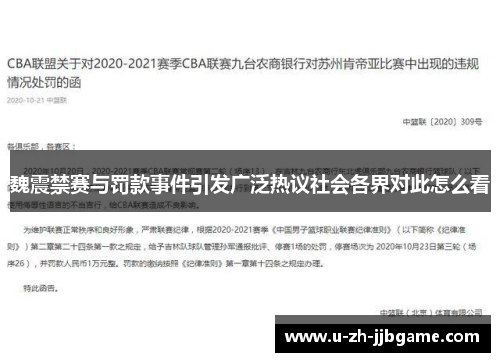 魏震禁赛与罚款事件引发广泛热议社会各界对此怎么看